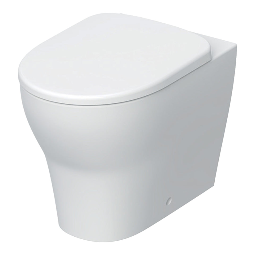 Geberit Back To Wall 4-in-1 Cistern, Flush Plate, Selnova Rimless Pan & Soft Close Seat Pack