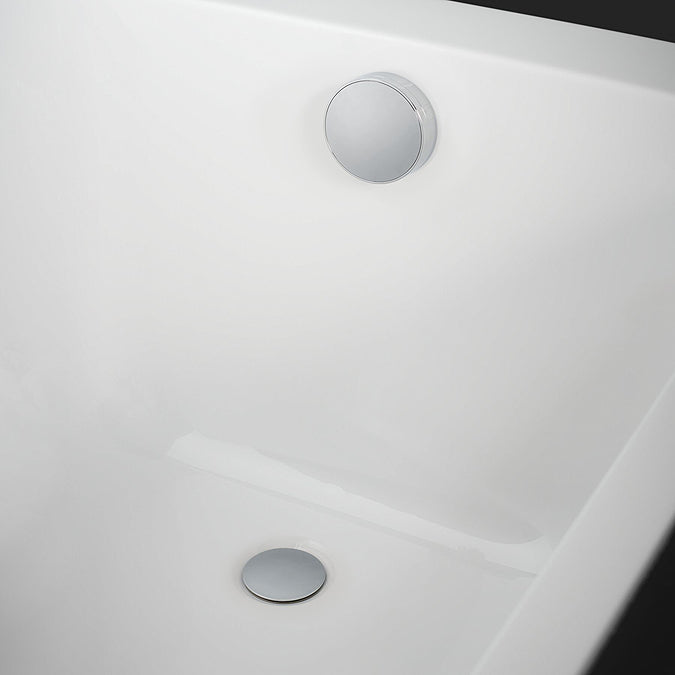 Geberit Overflow Bath Filler With Turn Control Pop Up Waste In Chrome - Standard