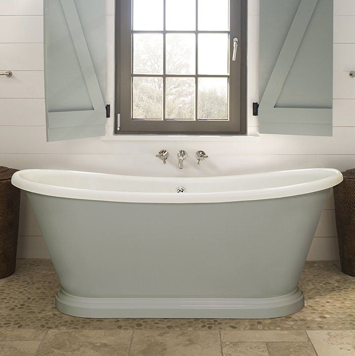 BC Designs 1700mm Acrylic Freestanding Boat Bath