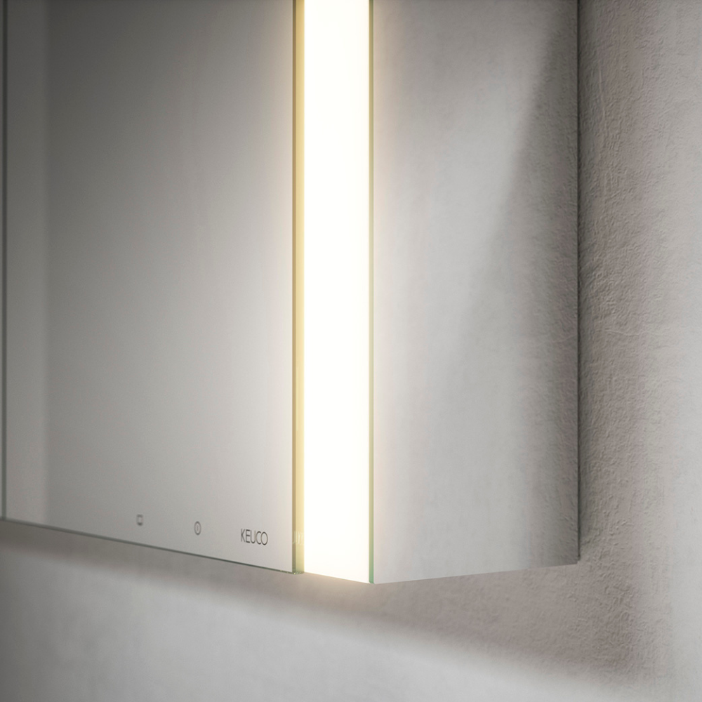 Keuco Somaris Single Recessed Mirror Cabinet With Mirror Heating