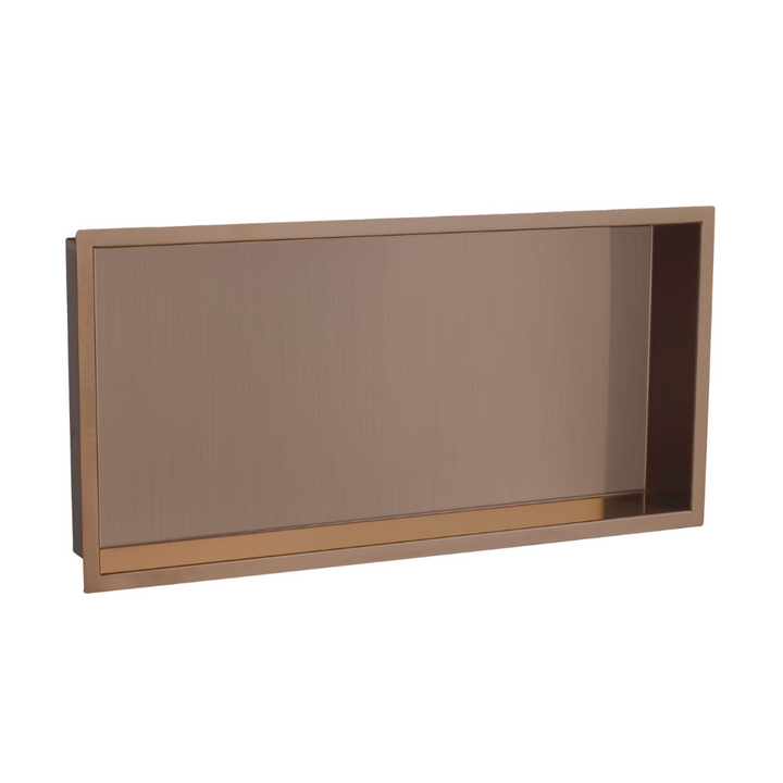 JTP Vos Shower Niche In Brushed Bronze