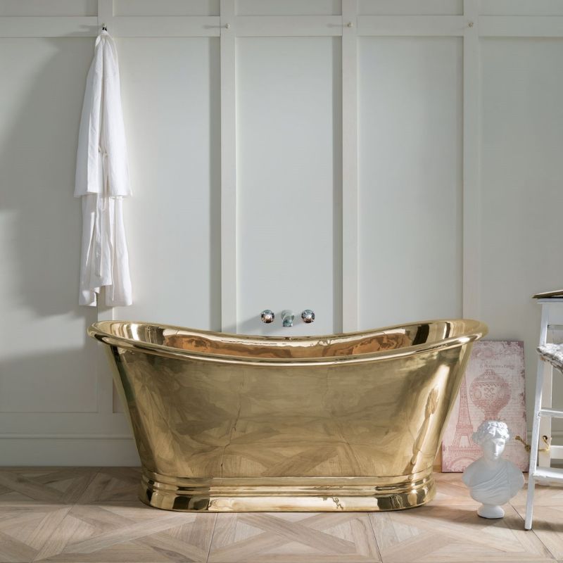 BC Designs Brass Freestanding Boat Bath