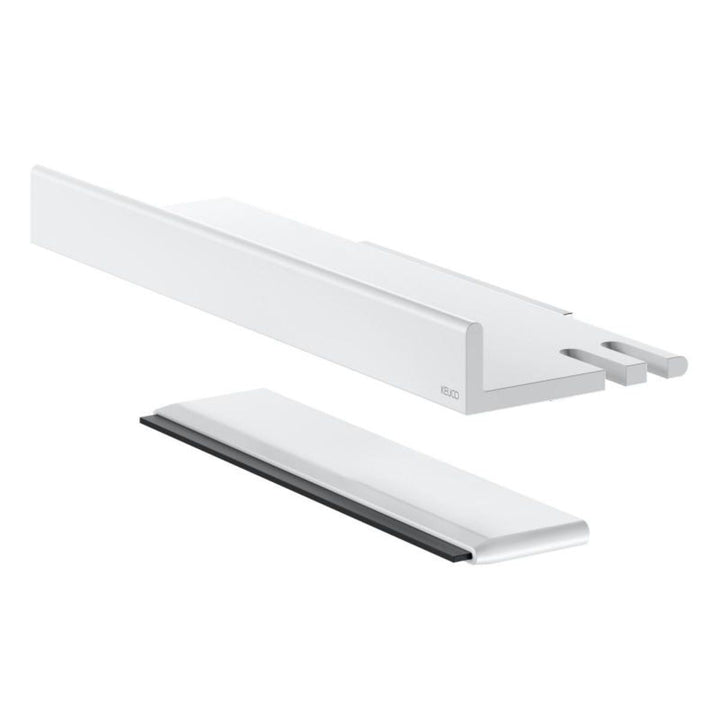 Keuco Reva Shower Shelf with Integrated Glass Wiper In White