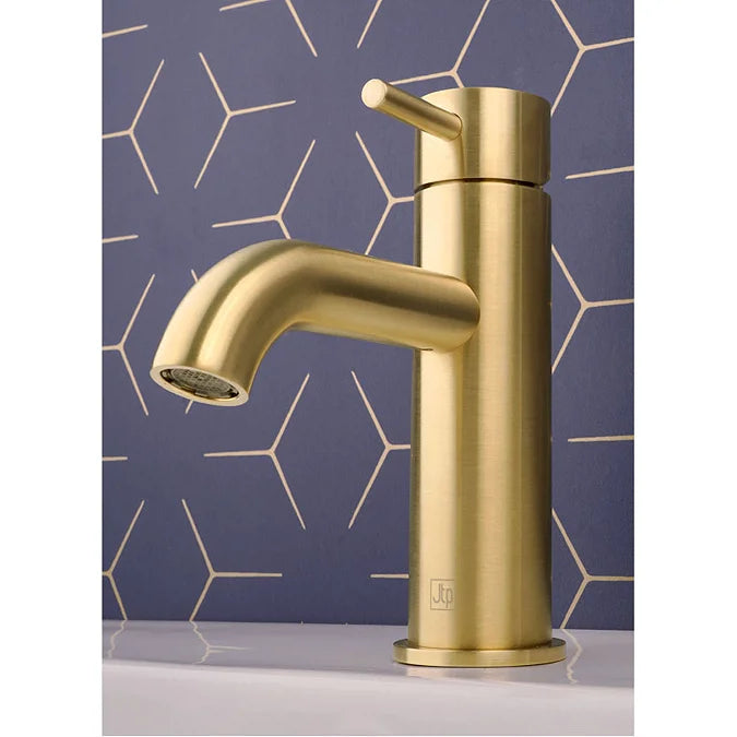 JTP Vos Single Lever Basin Mixer In Brushed Brass