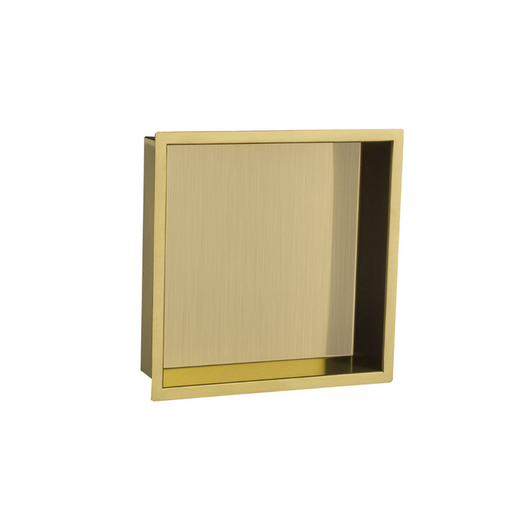 JTP Vos Shower Niche In Brushed Brass