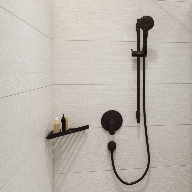 Hansgrohe AddStoris Corner Shower Basket In Matt Black