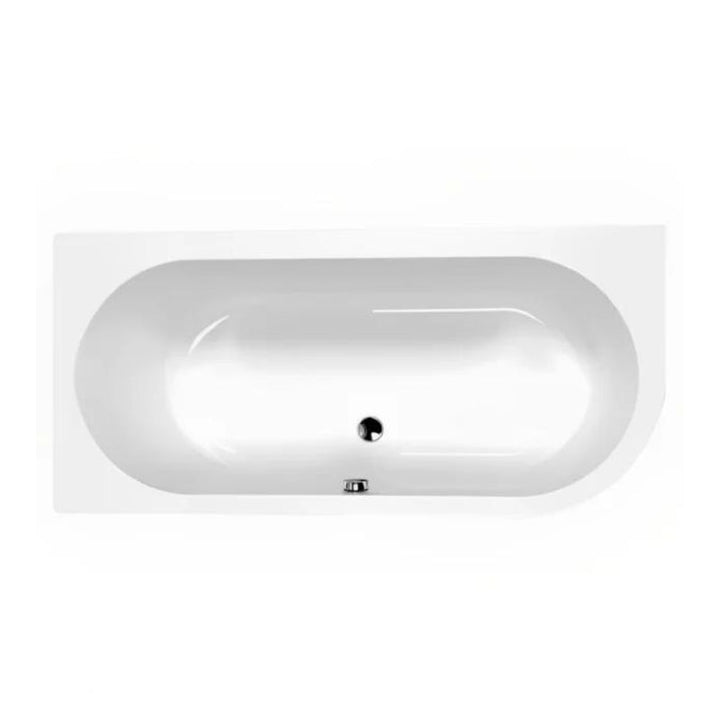 Carron Status Offset Double Ended Bath With Curved Panel