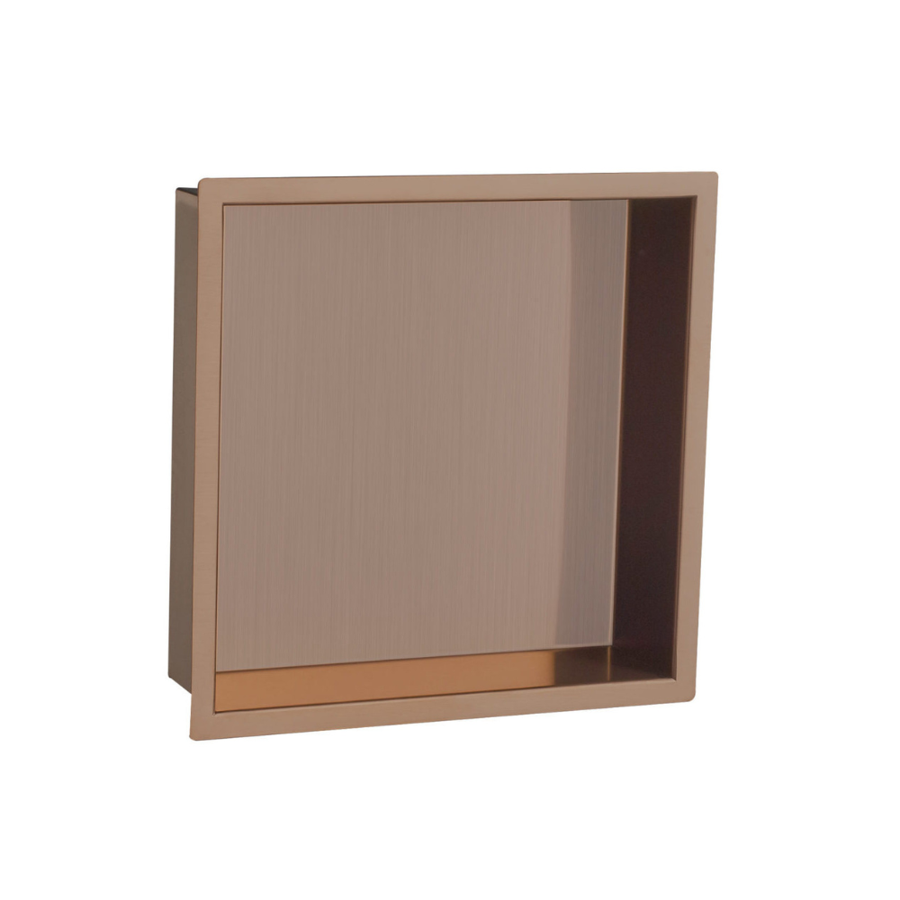 JTP Vos Shower Niche In Brushed Bronze