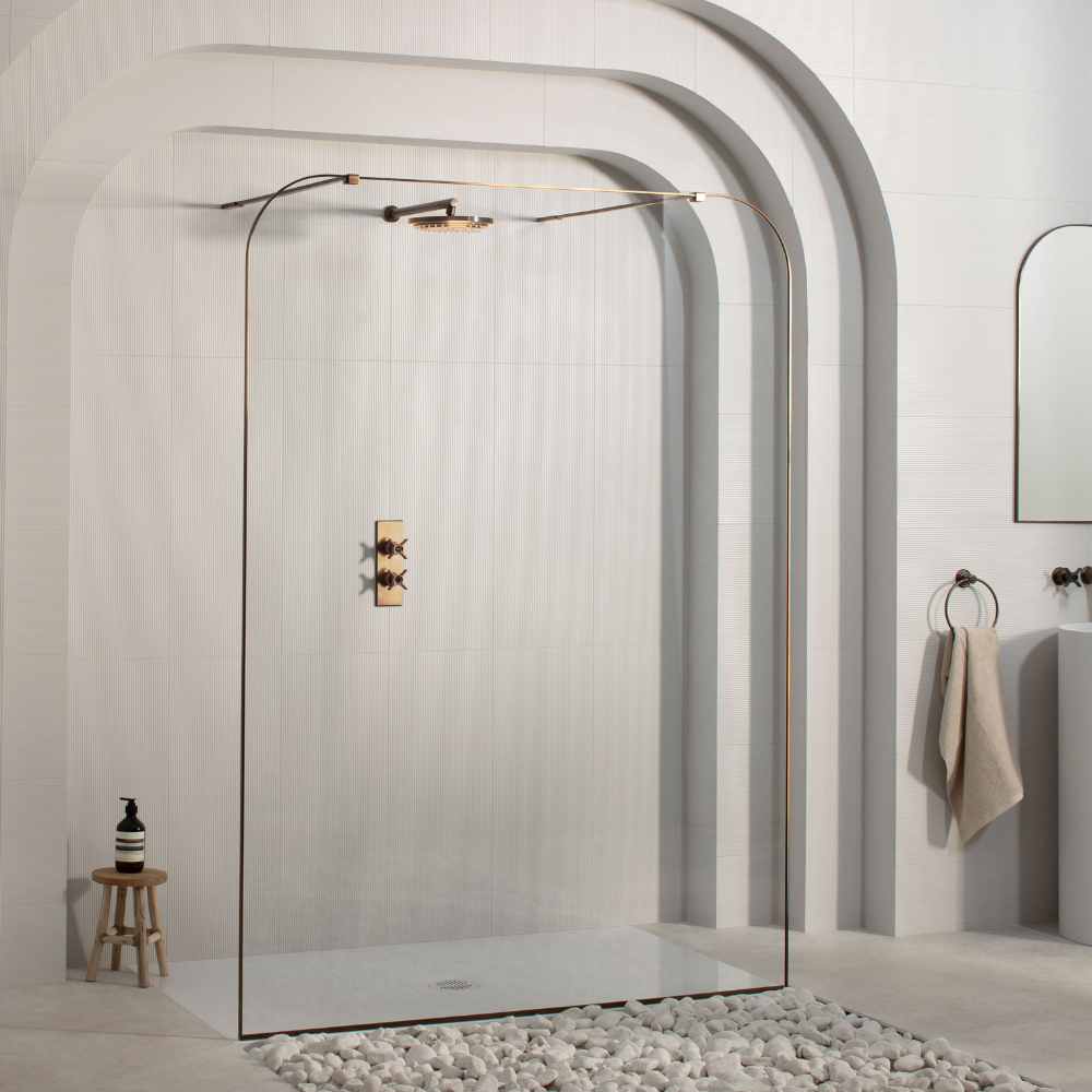 Matki Eauzone Dome Twin Entrance Framed Wet Room Panel