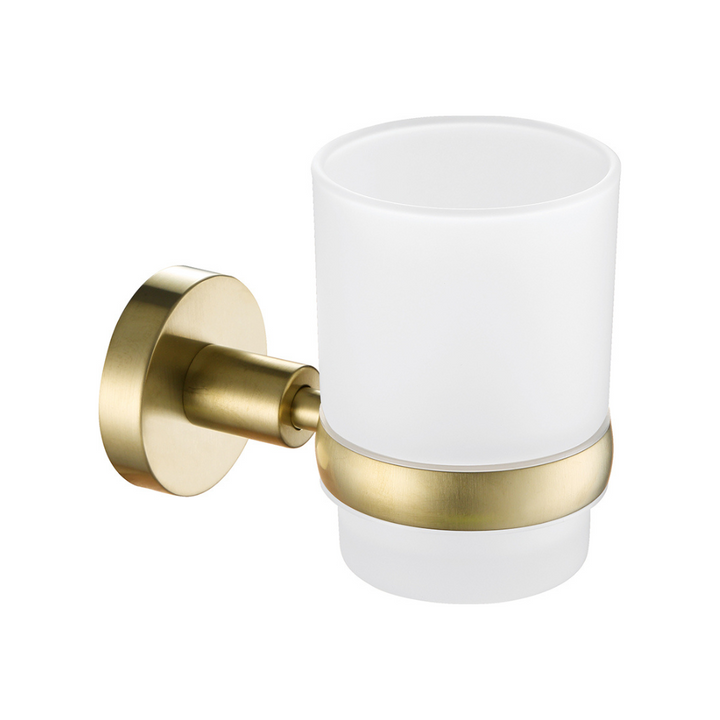 JTP Vos Tumbler Holder In Brushed Brass