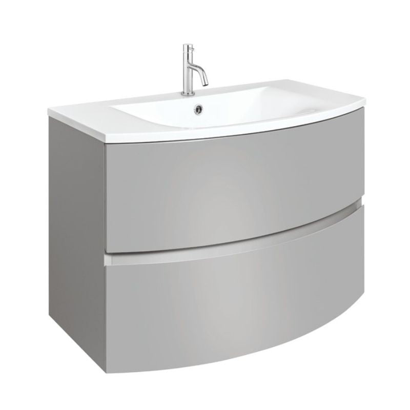 Crosswater Svelte 800mm Vanity Unit & Cast Mineral Marble Basin