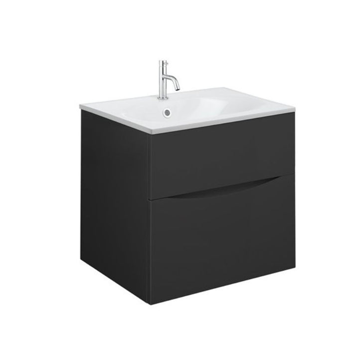 Crosswater Glide II 500mm Vanity Unit With Cast Mineral Marble Basin