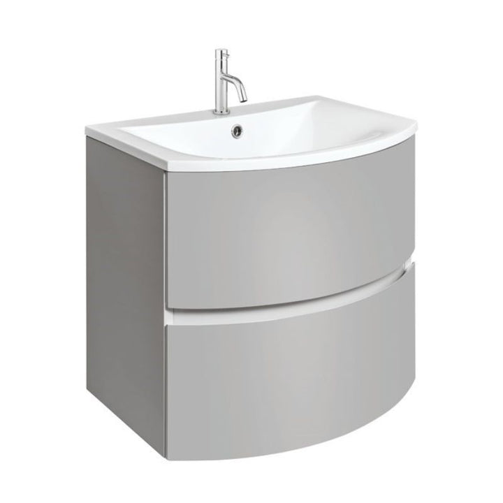 Crosswater Svelte 600mm Vanity Unit & Cast Mineral Marble Basin