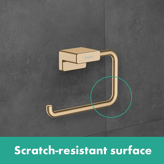 Hansgrohe AddStoris Toilet Roll Holder In Brushed Bronze