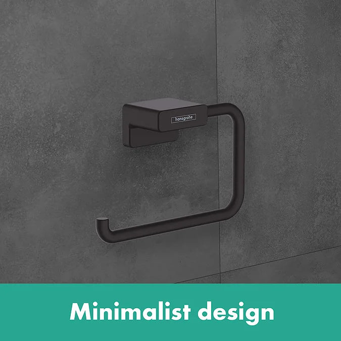 Hansgrohe AddStoris Toilet Roll Holder In Matt Black