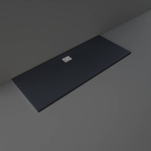 RAK Ceramics Feeling 1700 x 700mm Rectangular Shower Tray In Black