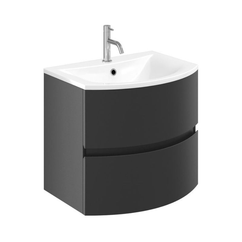 Crosswater Svelte 600mm Vanity Unit & Cast Mineral Marble Basin