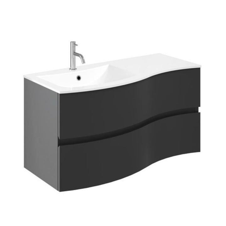 Crosswater Svelte 1000mm Vanity Unit & Cast Mineral Marble Basin