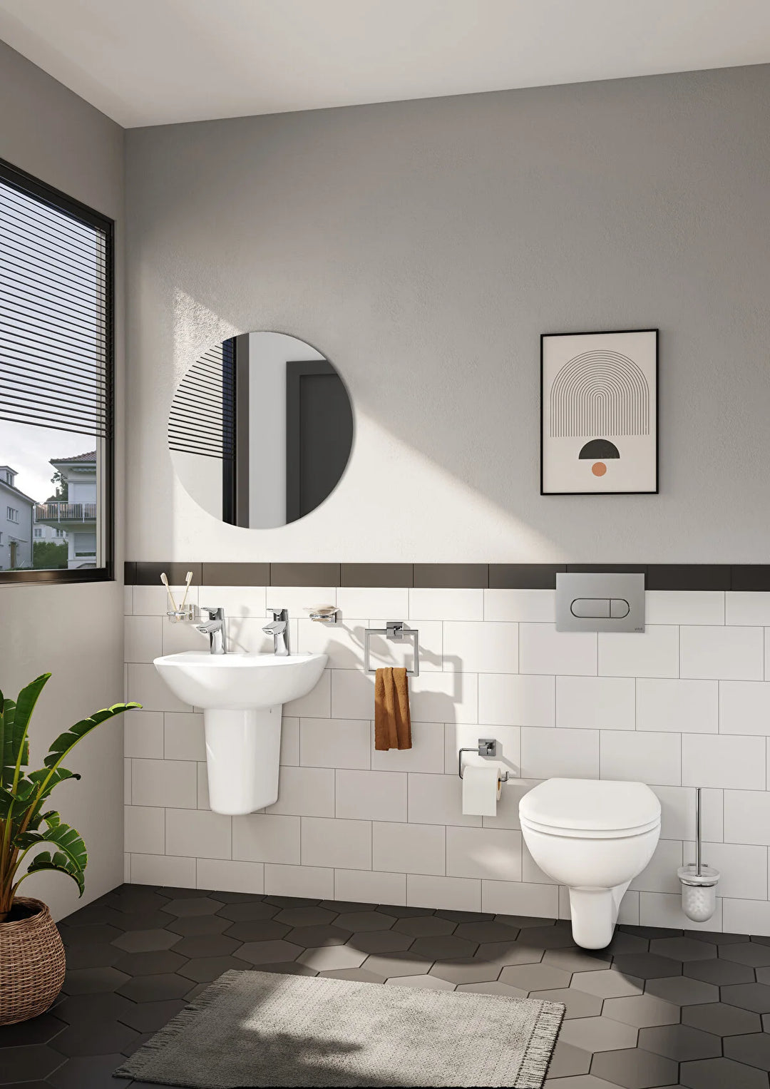 VitrA S20 Washbasin & Pedestal