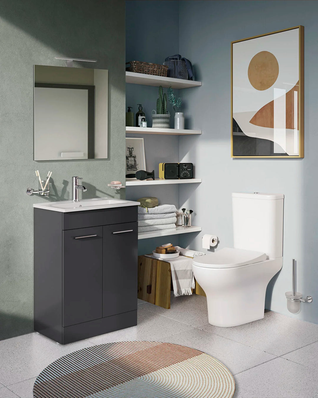 VitrA Zentrum Close Coupled Toilet & Seat