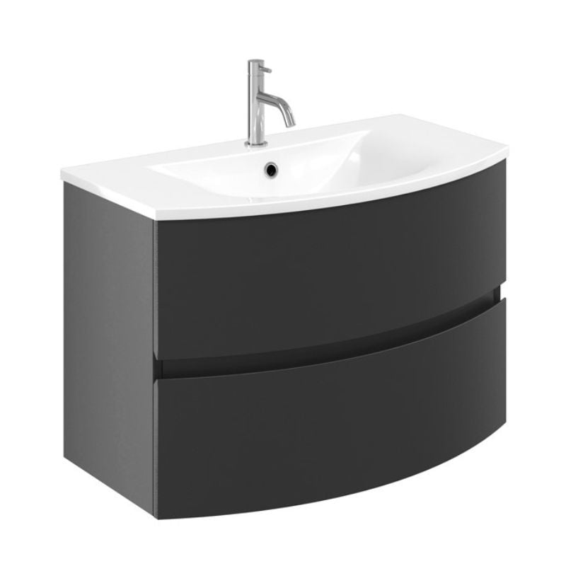 Crosswater Svelte 800mm Vanity Unit & Cast Mineral Marble Basin