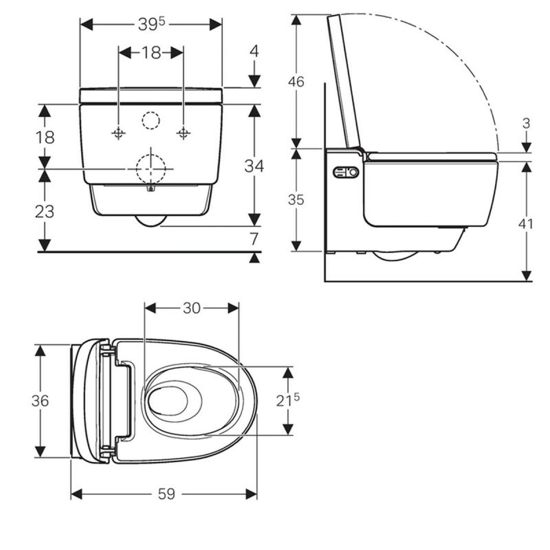 Geberit AquaClean Mera Comfort Shower Toilet