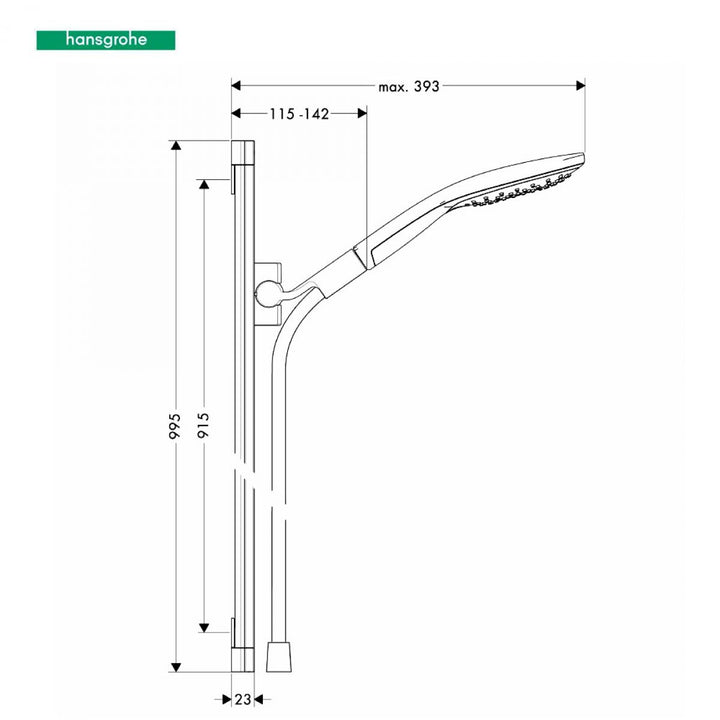 Hansgrohe Raindance Select S 150 Unica Shower Set 900mm