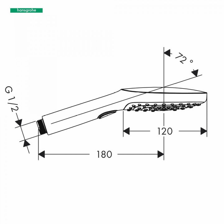 Hangrohe Raindance Select E 120 3 Jet Hand Shower