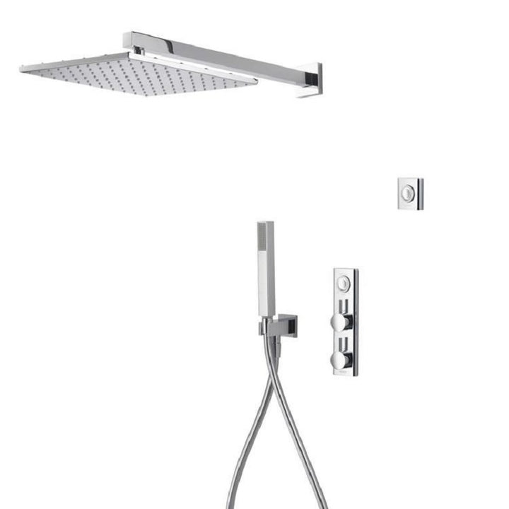 Aqualisa HiQu Dual Outlet Smart Digital Shower with 300mm Square Head & Handset