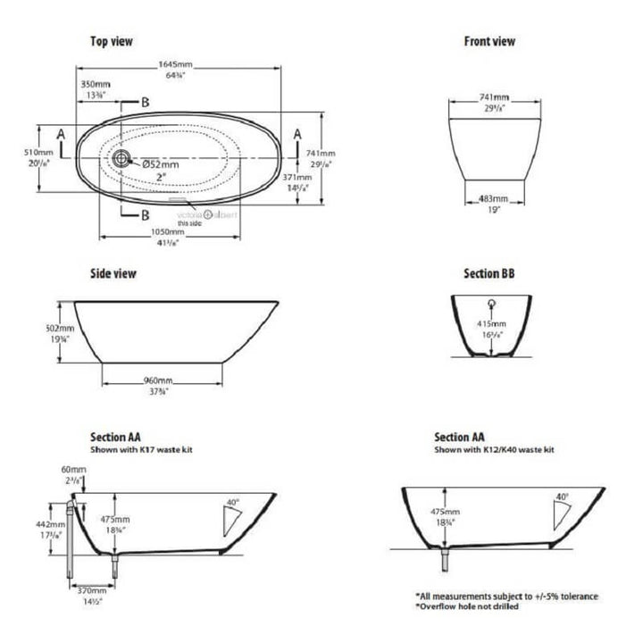 Victoria + Albert Mozzano Freestanding Bath