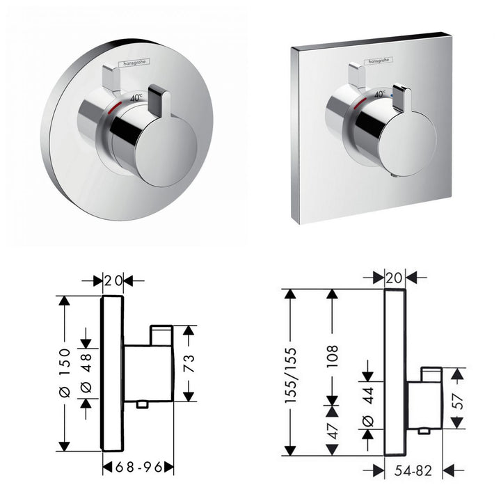 Hansgrohe ShowerSelect Concealed Highflow Shower Mixer