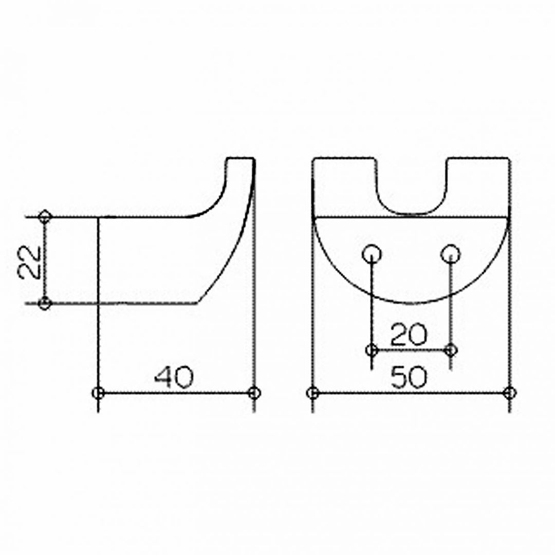 Keuco Elegance Double Towel Hook