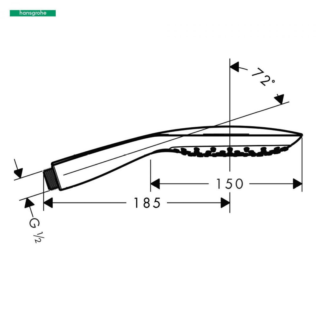 Hansgrohe Raindance Select E 150 3 Jet Hand Shower