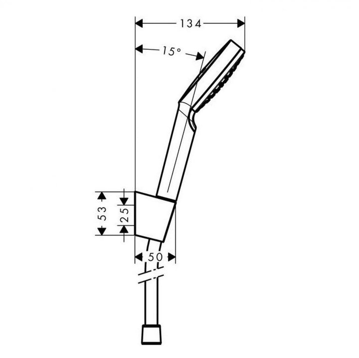 Hansgrohe Crometta 100 1 Jet Porter Set 1.60m