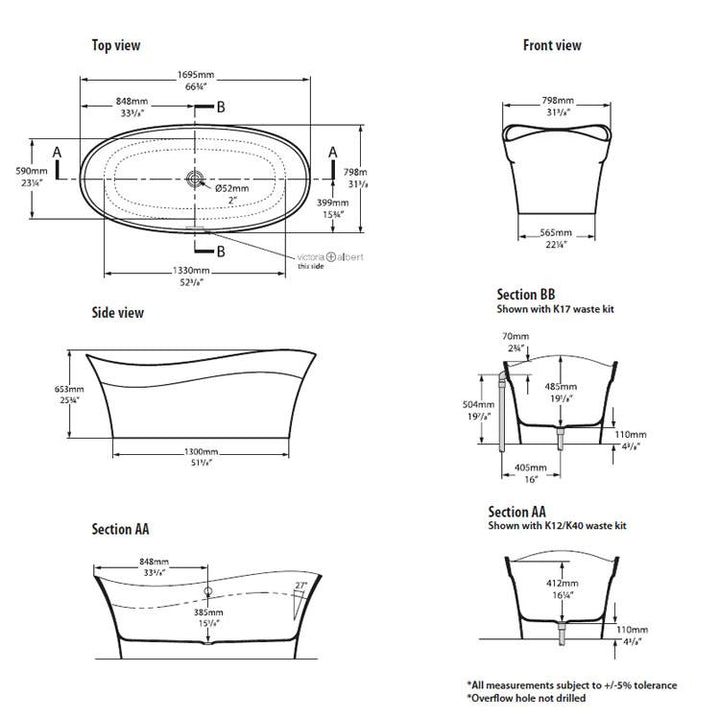 Victoria + Albert Pescadero Freestanding Bath