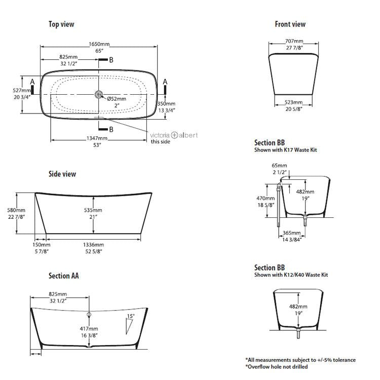 Victoria + Albert Trivento Freestanding Bath