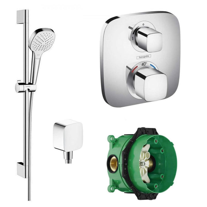 Hansgrohe Soft Cube Valve With Croma Select Rail Kit Shower Pack