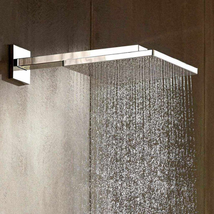 Hansgrohe Square Select Valve With Raindance 300 Overhead & Baton Hand Shower