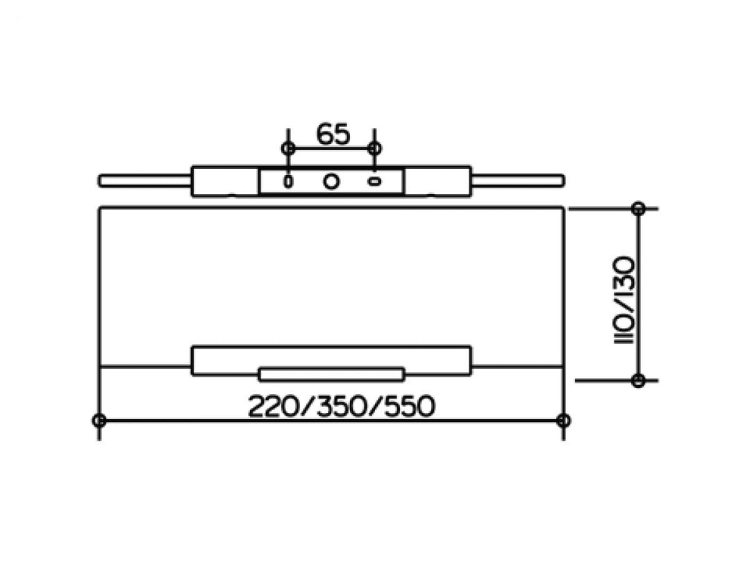 Keuco Plan Crystalline Glass Shelf & Chrome Bracket