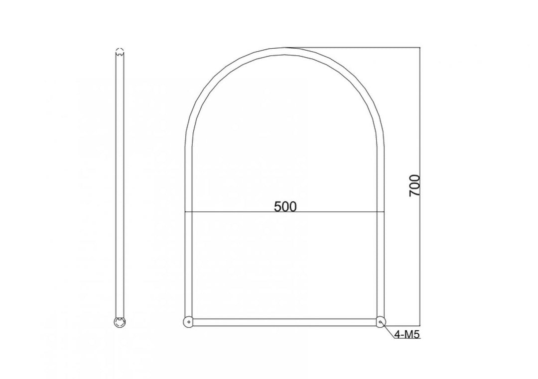 Burlington Arched Framed Mirror