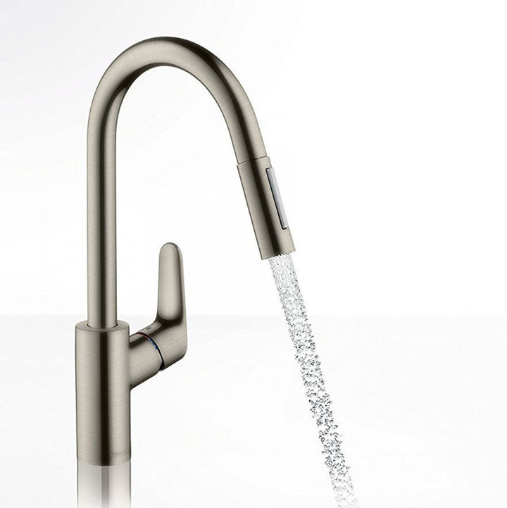 Hansgrohe Focus 240 Kitchen Mixer Tap With Pull-Out Spray