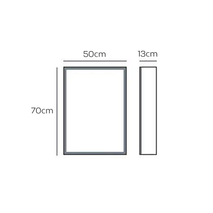 HIB Qubic 50 LED Aluminium Bathroom Cabinet