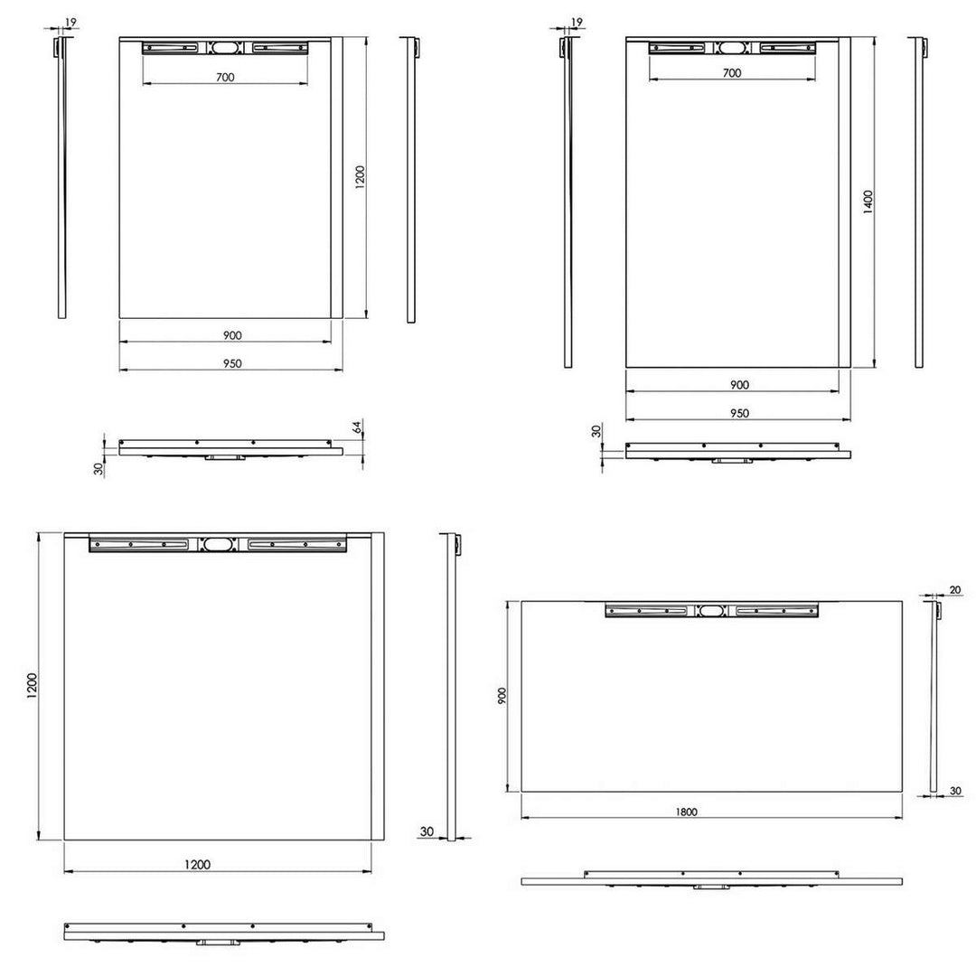 Abacus Infinity Wetroom Tray Kit