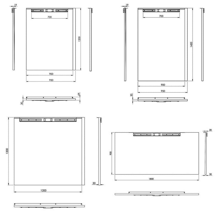 Abacus Infinity Wetroom Tray Kit