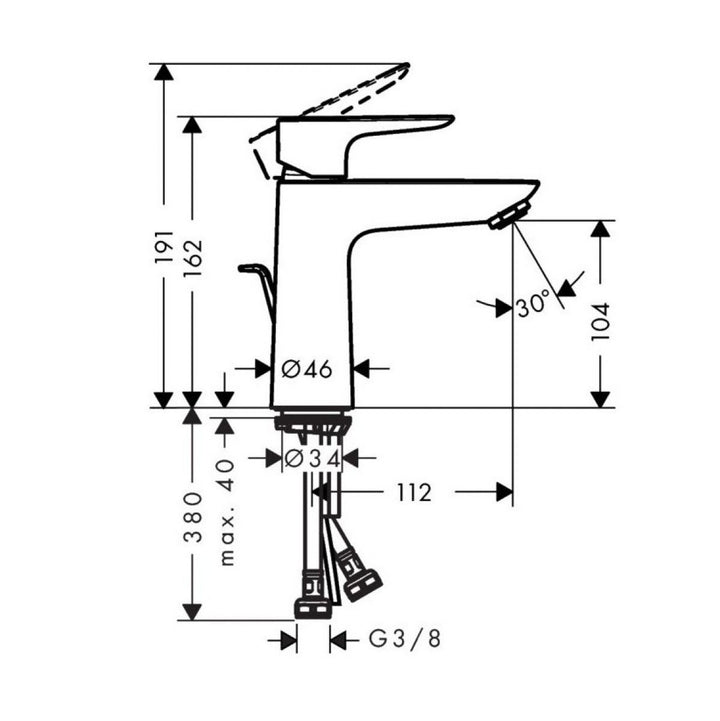 Hansgrohe Talis E 110 Basin Mixer