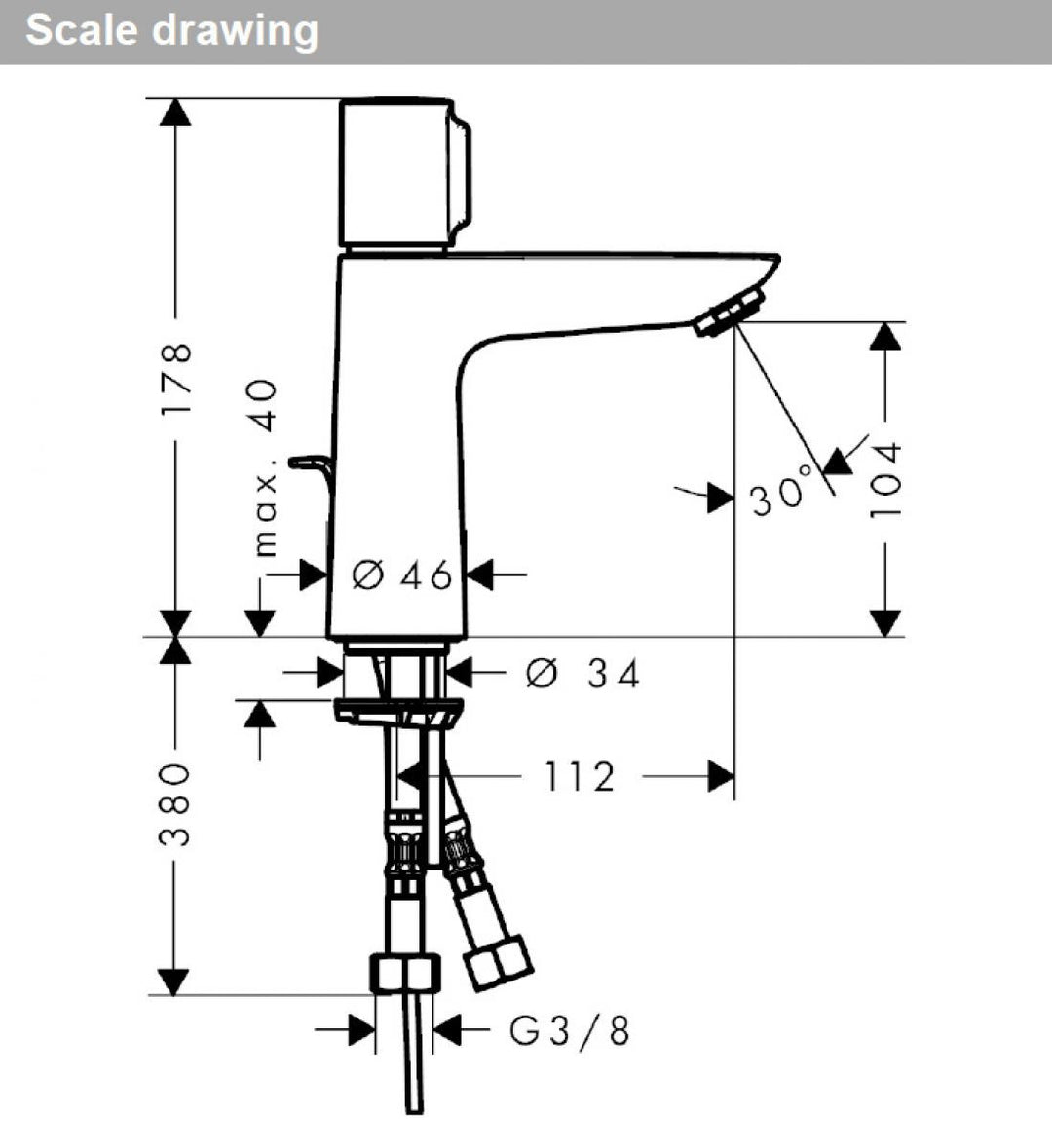 Hansgrohe Talis E Select 110 Basin Mixer