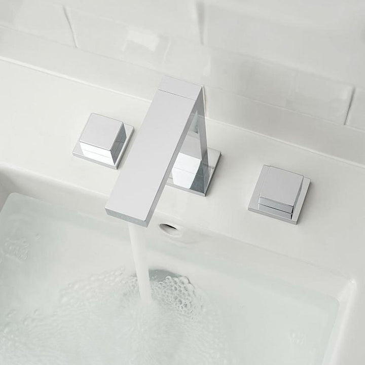 Vado Notion 3 Tap Hole Square Handle Basin Mixer