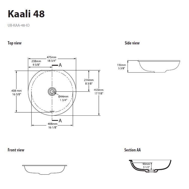 Victoria + Albert Kaali Undermount Basin