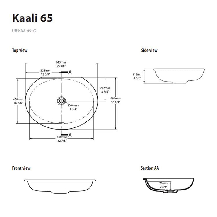 Victoria + Albert Kaali Undermount Basin