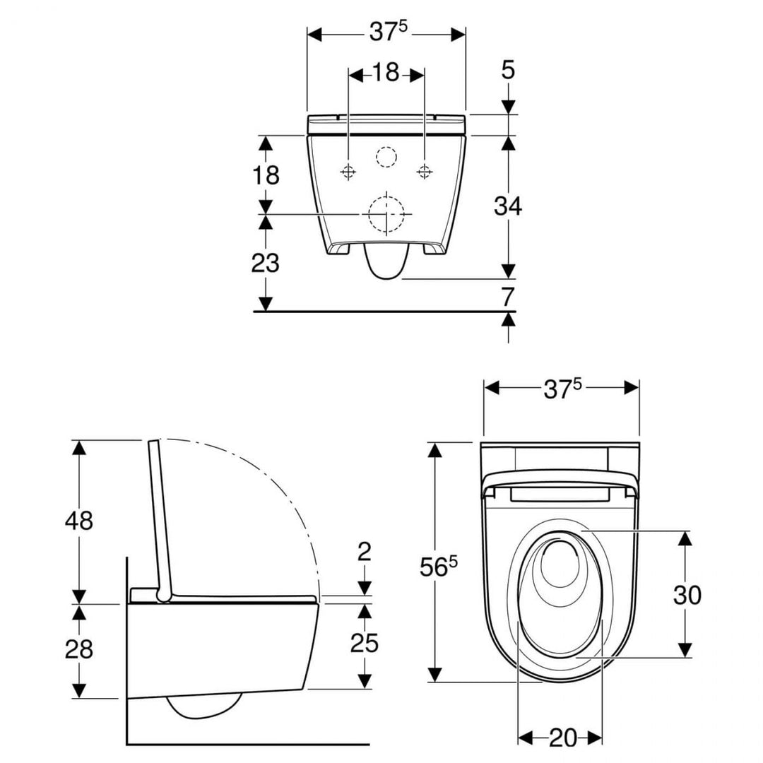 Geberit AquaClean Sela Rimless Shower Toilet